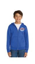 Youth Core Fleece Full-Zip Hooded Sweatshirt-Royal - Youth