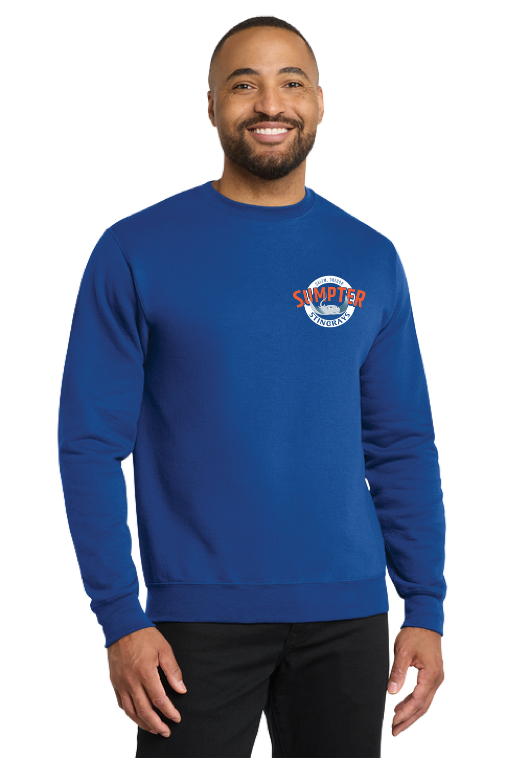 Port & Co® Core Fleece Crewneck Sweatshirt True Royal - Adult