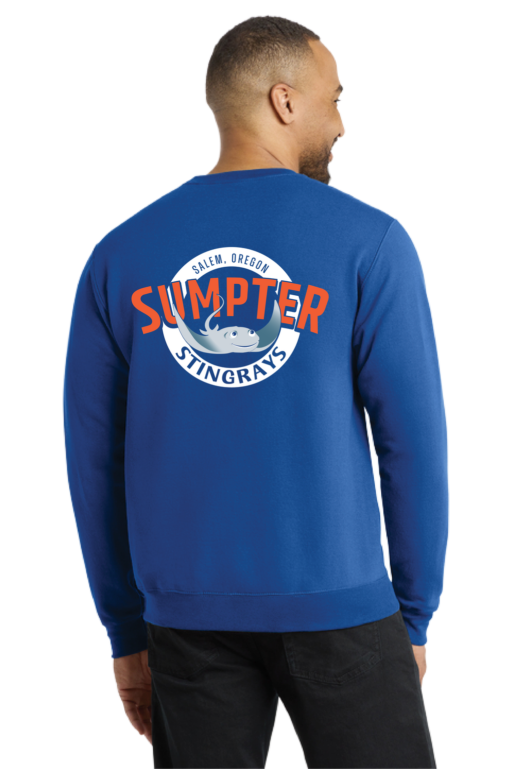 Port & Co® Core Fleece Crewneck Sweatshirt True Royal - Adult