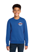 Port & Co® Youth Core Fleece Crewneck Sweatshirt Royal - Youth