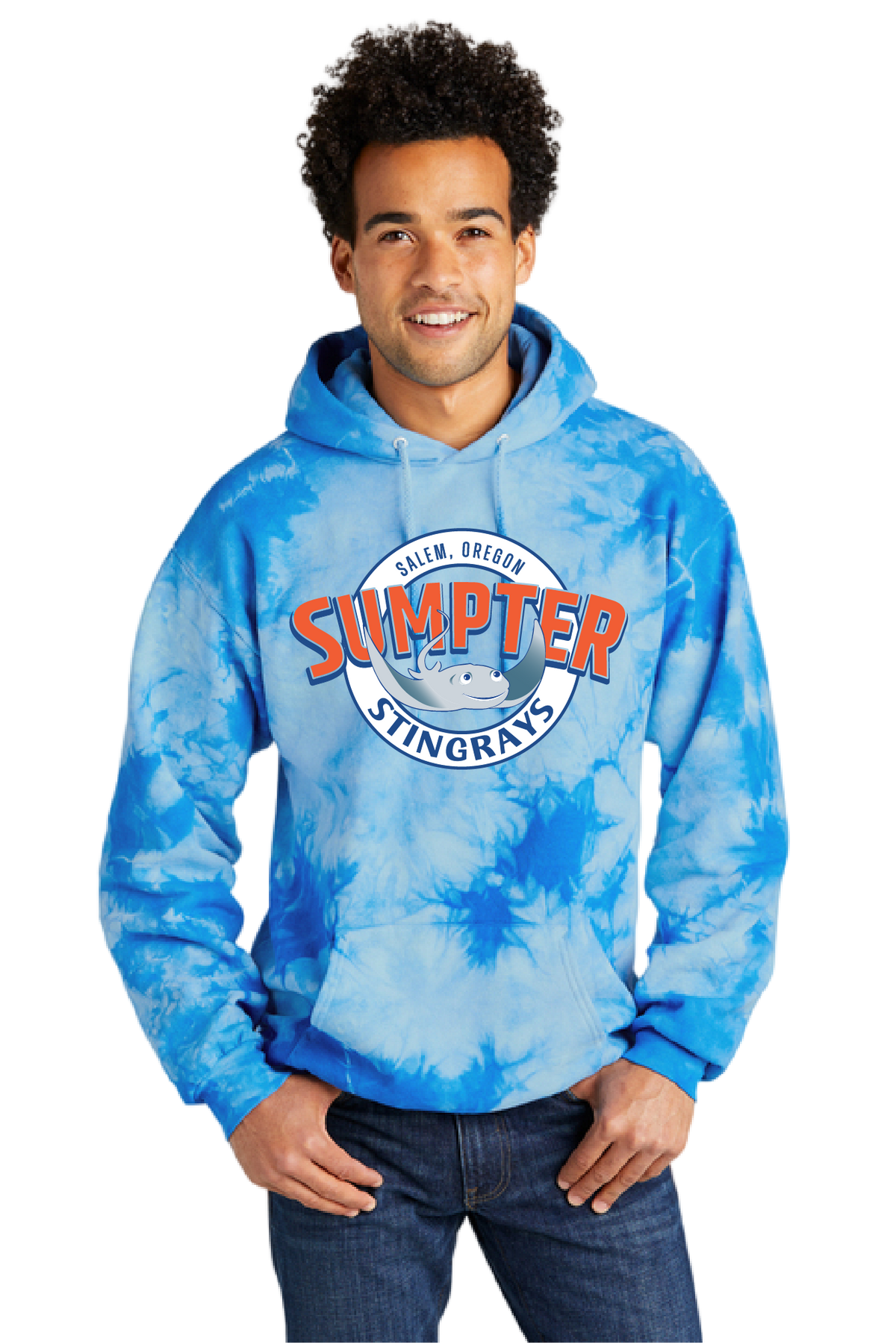 Port & Co® Crystal Tie-Dye Pullover Hoodie